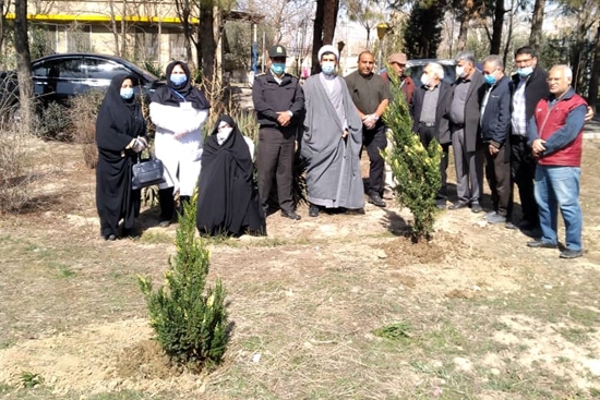 آیین کاشت درخت به یاد شهدای سلامت به مناسبت روز درختکاری در شهرستان اسلامشهر  